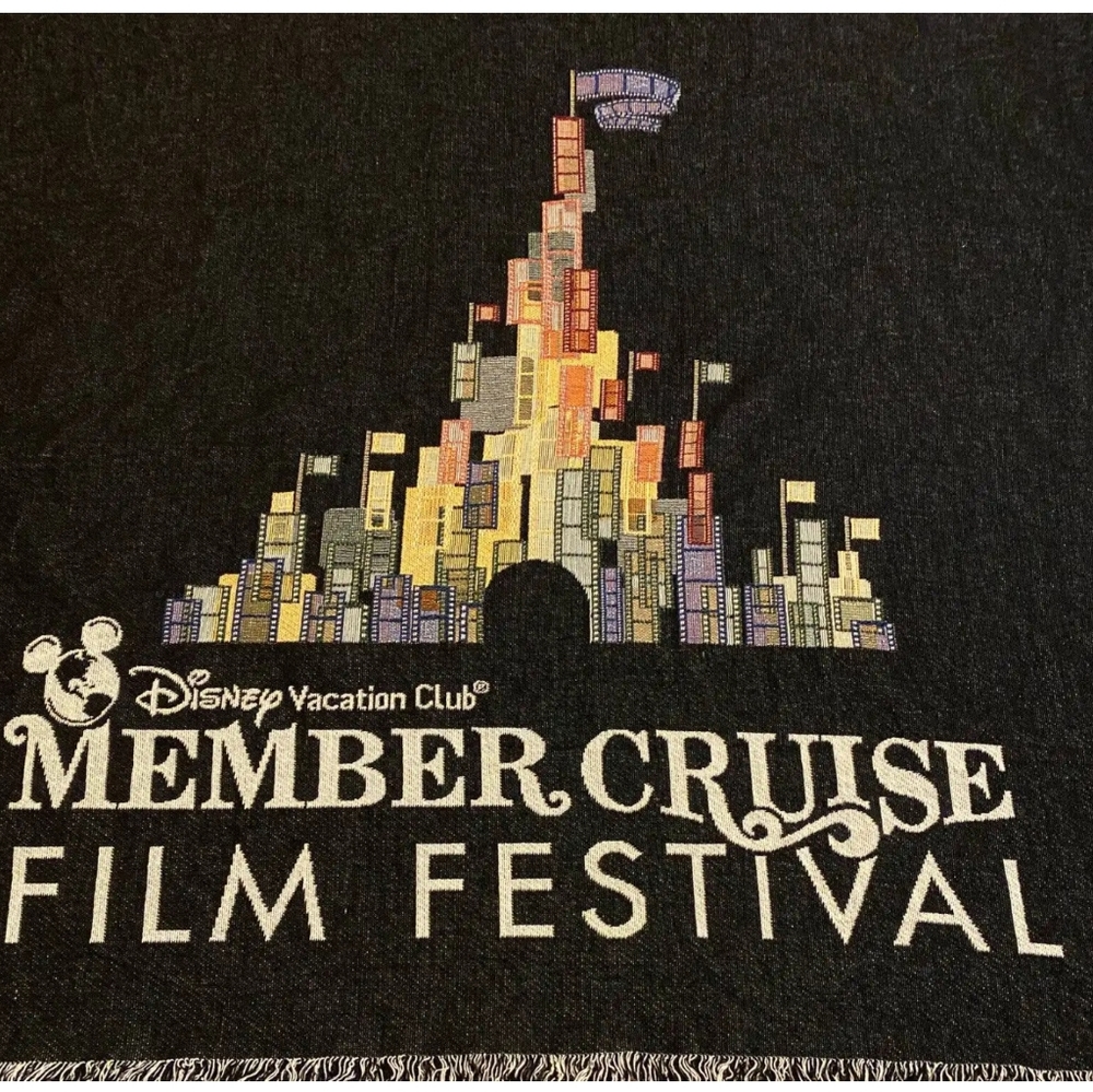 Disney Vacation Club Member Cruise Film Festival 52in X 58in Woven Throw Blanket